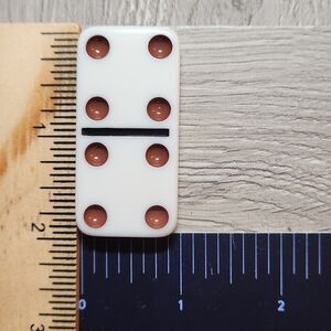 4:4 Double Fours Replacement Dominoes Large Dot Shiny Color 2 X 1 X 3/8